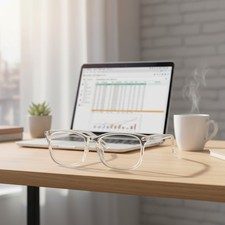 Anti-Reflective Blue Light Glasses for Computers - Unisex, Lightweight & Stylish