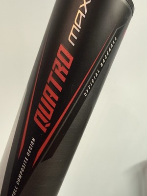 Rawlings Quatro Max BBCOR Baseball Bat 33in 30oz 2 5/8in Smart Bat BB2QM3