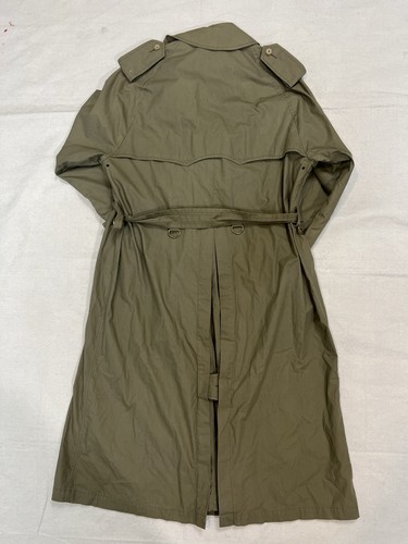 Trench cappotto vintage Polo Ralph Lauren doppiopetto cotone kaki taglia med - Foto 10 di 12
