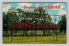 Johnson City TX-Texas, Home Town Of Lyndon B Johnson, Vintage Postcard