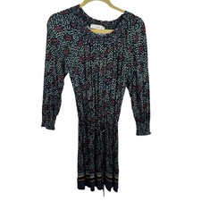 LOFT Colorful Speckled Long Sleeve Lightweight Stretchy Above Knee Dress Size M