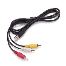 USB Male To 3 RCA RGB Female Video AV A/V Converter Cable for TV Set-top Box DVD