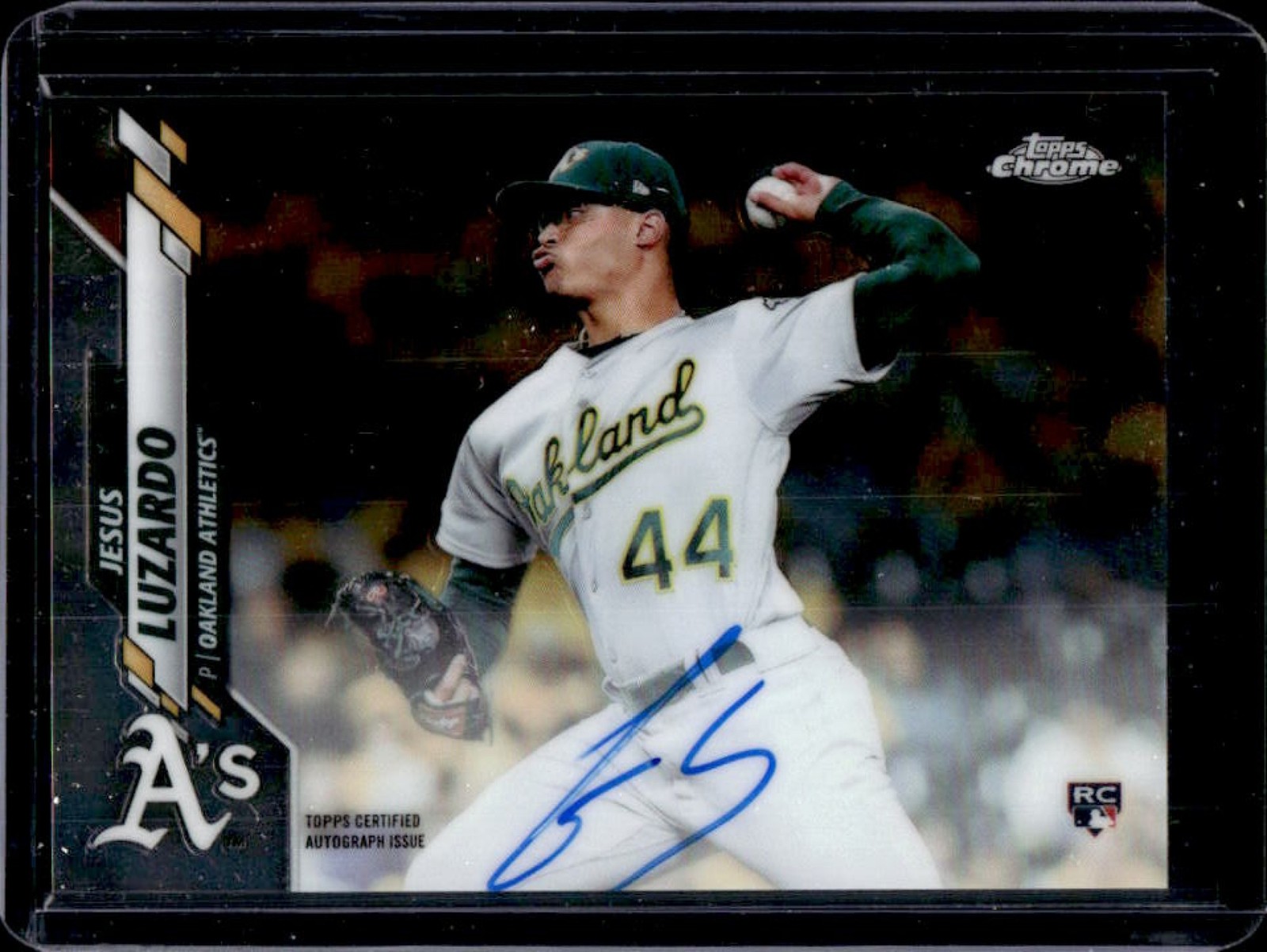 2020 Topps Chrome Jesus Luzardo Auto Autograph RC #RA-JL Athletics Rookie