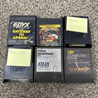 Atari 400 800 1200 XE Game Cartridge Lot Tested Lot of 6