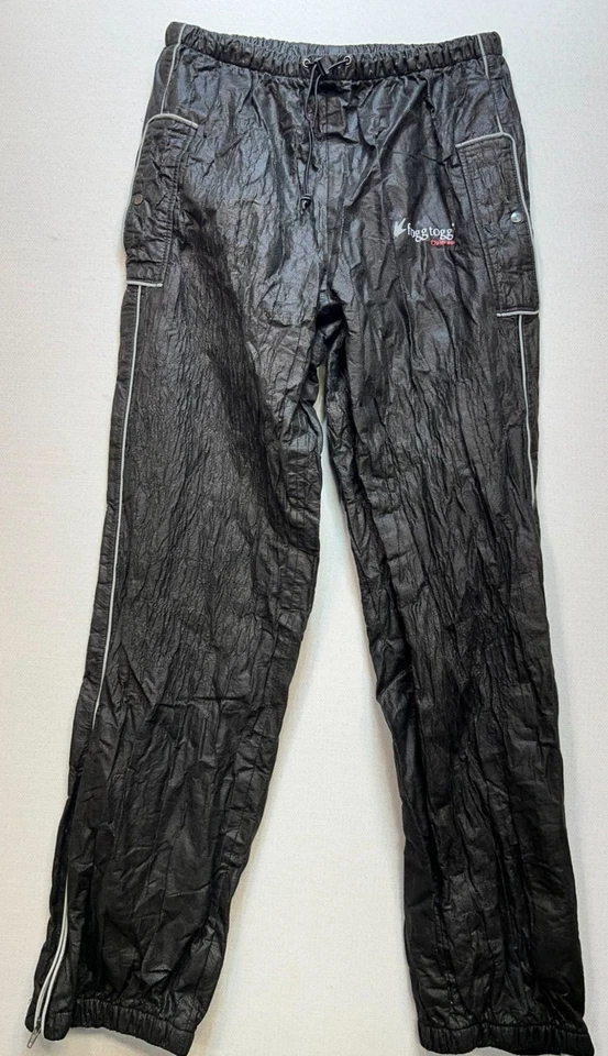 Frogg Togg Unisex Full Zip Button Hooded Jacket Pants Rainsuit Size M Black - Image 4 of 4