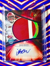 2025 Bowman U Best Isaac Brown Black Refractor Game Used Patch Auto /10 #JRA-IB