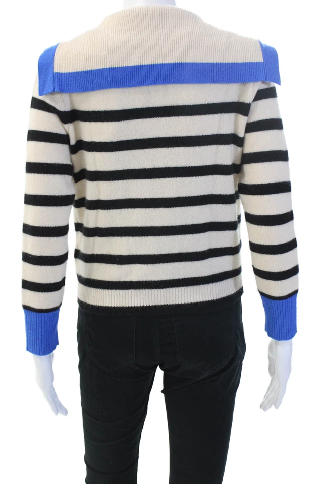 Cardigã feminino J Crew 100% cashmere bege gola V botão tamanho XS - Imagem 3 de 4