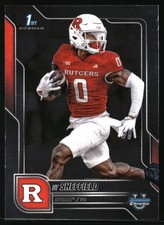 2025 Bowman University Chrome #136 DT Sheffield Rutgers Scarlet Knights