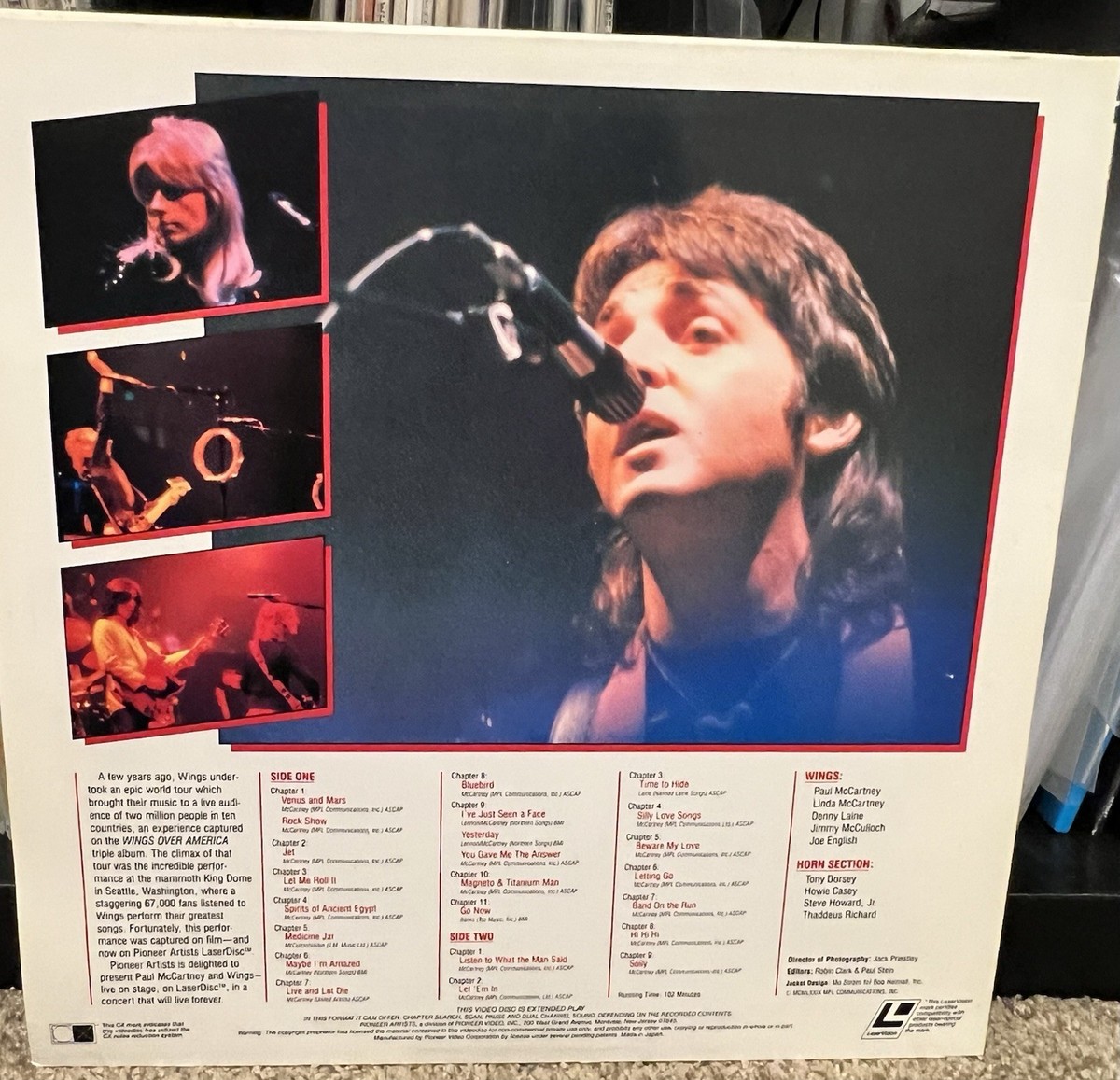 ミュージシャン WINGS DVD Paul McCartney & Wings Rockshow Laserdisc JAPAN Laser Disc