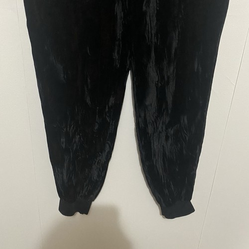 ALICE + OLIVIA Pants Women’s Black Pull On Jogger Crushed Velvet Size S/P. - Picture 5 of 15