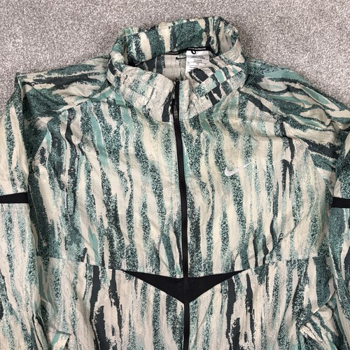 Nike Windrunner Running Water Repellent Jacket Mens 2XLT Tall Green Teal DA1161 - Picture 4 of 11