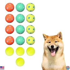 16 Pack Mini Tennis Balls for Small Medium Dogs - 2 Inch Fetch Toys