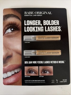 New BABE ORIGINAL Essential Eyelash serum 0.07 fl oz/2ml 6Month Supply AUTHENTIC
