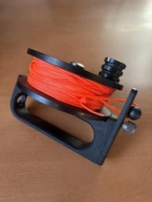 REEL - Slide Lock Primary 250" Orange #24 Line - Wreck / Cave Scuba Diving Reel 