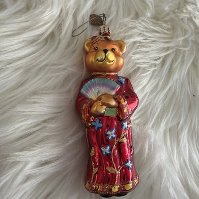 Radko ''ORIENTAL PEARL'' Japan Geisha Teddy Bear Christmas Ornament 02-0630-0