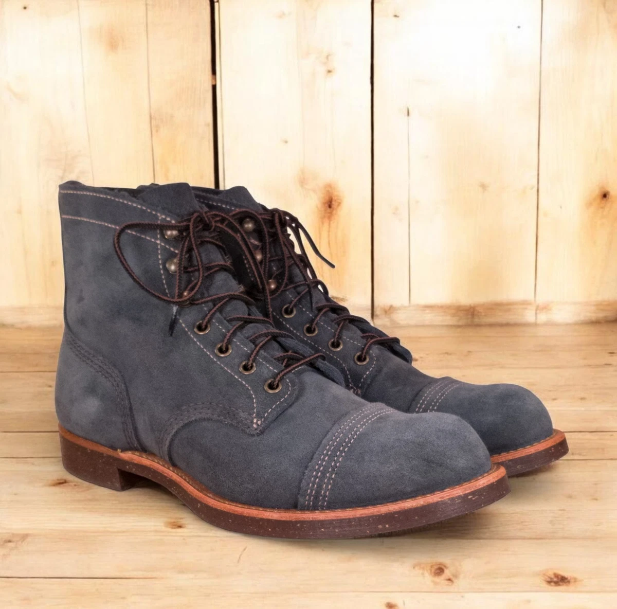 Red Wing 蓝色男靴| eBay