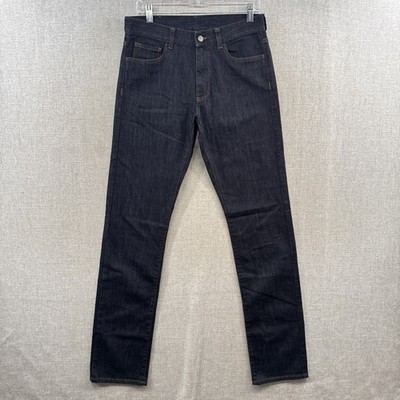 Canali Jeans EUR 42 (32x35) Regular Tapered Blue Navy Denim 5 Pocket 91719 NWOT