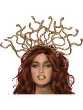 Womens Ancient Greek Monster Medusa Snake Headpiece Costume Accessory