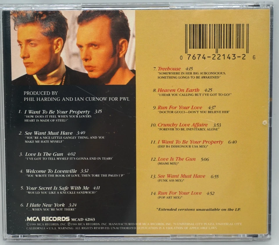 Blue Mercedes : RICH AND FAMOUS CD ALBUM (USA 1988 PRESS) - HTF - Image 3 of 3