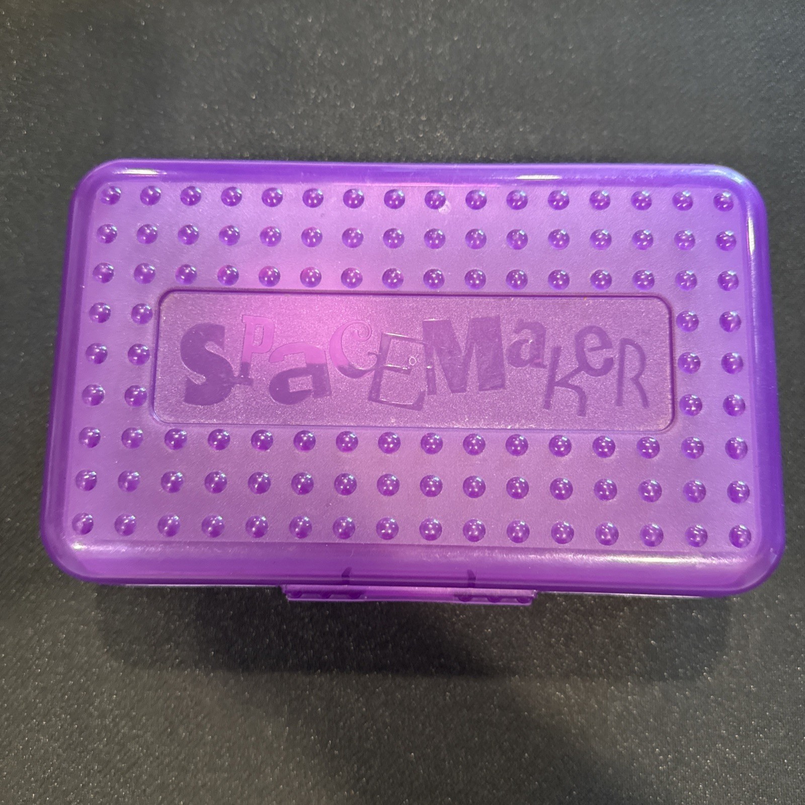Box 90&rsquo;s Purple & Clear Plastic Storage Case