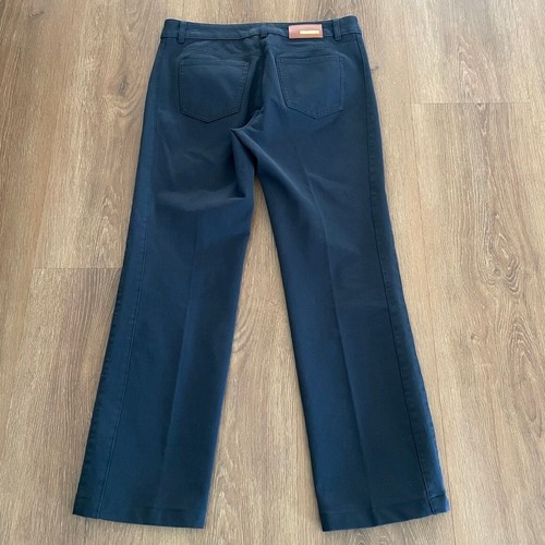 EUC Escada Womens Pants Straight Leg Career Dress Luxury Dark Blue Sz 38 (US 32) - Picture 2 of 6