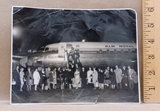 "KLM Royal Dutch Airlines DC-8" Vintage Photograph
