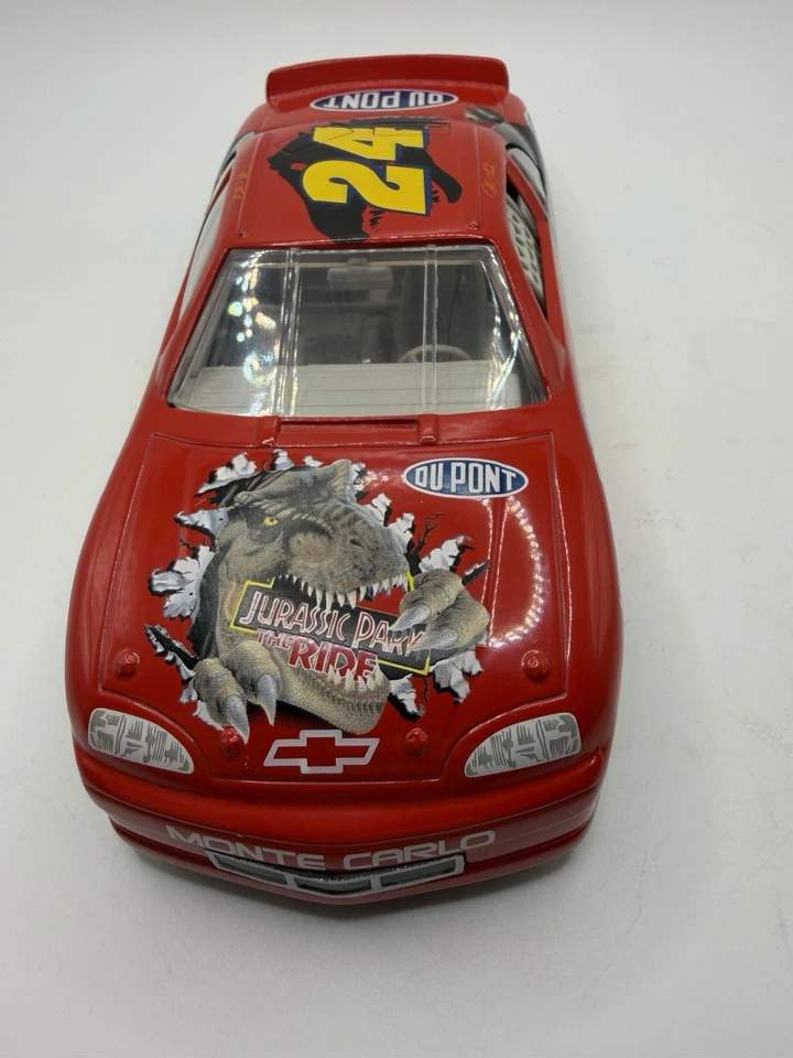 JEFF GORDON #24 JURASSIC PARK T-REX  1/24 NASCAR (1997, HASBRO) No Box - Image 2 of 4