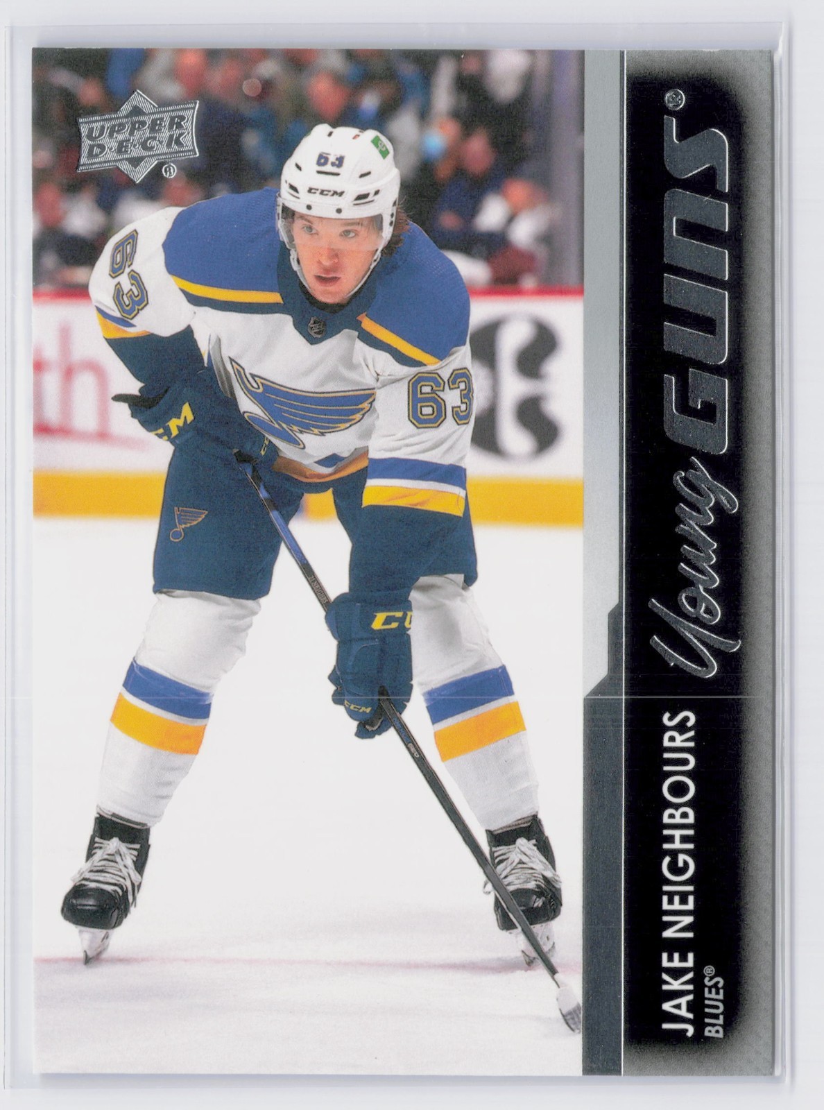 2021-22 Upper Deck Young Guns Jake Neighbours #467 (RC) ST. LOUIS BLUES