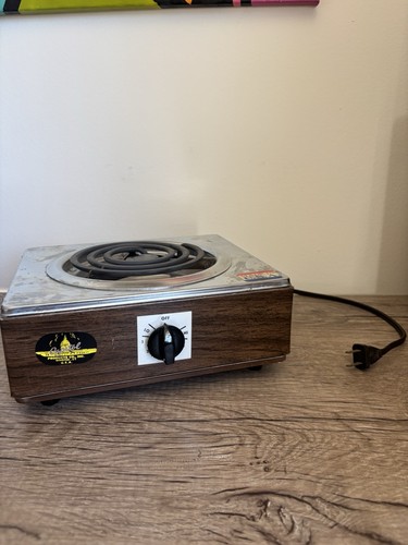 Capitol Products Co. WJ-255T Electric Hot Plate 1100W Brown 1 Burner 3 Settings