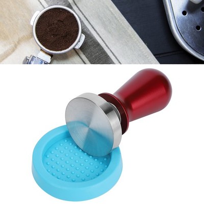(Rot)575 Mm Edelstahl Kaffee Tamper Flache Basis Elastic Kaffee Bean Presse E