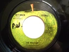 BEATLES 45 RPM 7" VINYL - Get Back / Don't Let Me Down