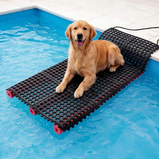 Dog Water Ramp 35" Lx23 W Dog Pool Ladder Ramp for Dogs up to 200 Lbs Non-Slip R