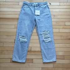 NWT Lovervet By Vervet Super High Rise Straight Distressed Stretch 29 Jeans