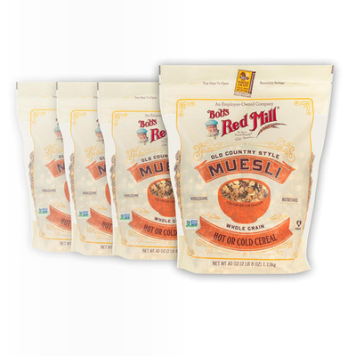 Old Country Style Muesli, 40Oz  - Non GMO, Whole Grain, Vegan, Kosher
