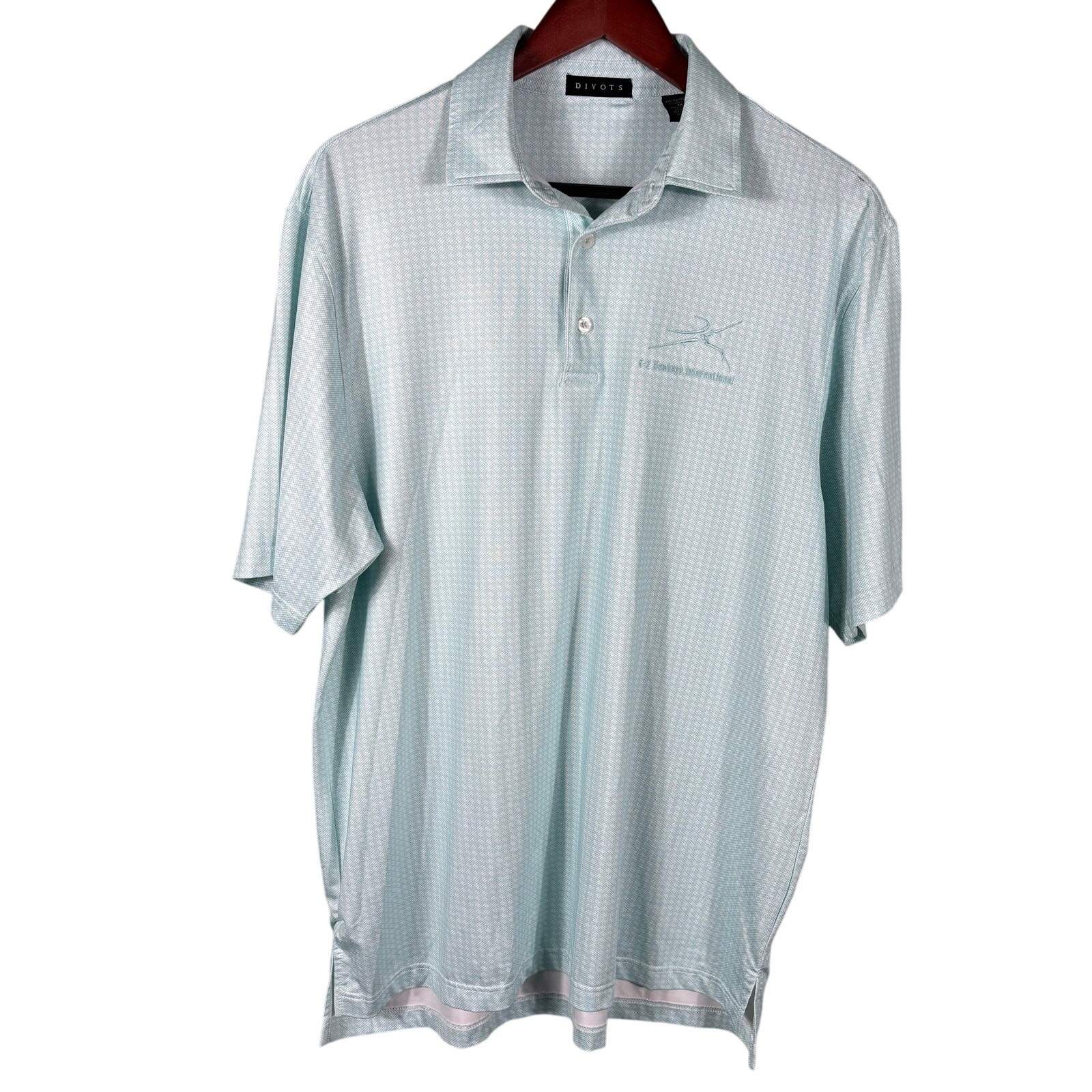 Divots Men's Medium Geometric Performance Golf Sh… - image 1