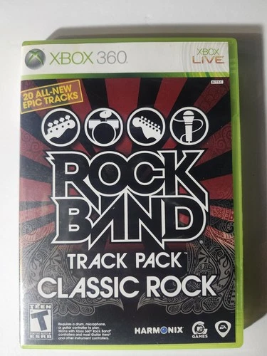 Rock Band Track Pack: Classic Rock (Microsoft Xbox 360, 2009) Tested & Working
