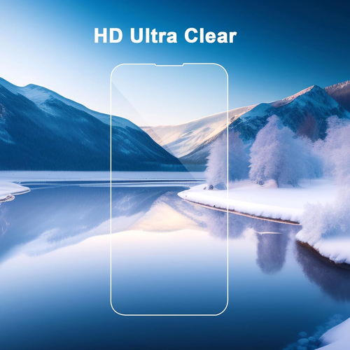 3 Pack Screen Protector for Iphone 13 with 3 Pack Camera Lens Tempered Glass Pro - Picture 4 of 7