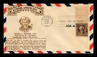 DR JIM STAMPS US COVER SAMUEL CLEMENS FAMOUS AMERICANS FDC THERMOGRAPHED