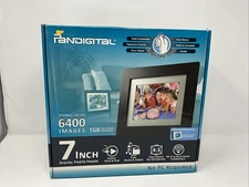 PanDigital 7" Digital Clock Calendar Photo Frame - Up to 6400 Images
