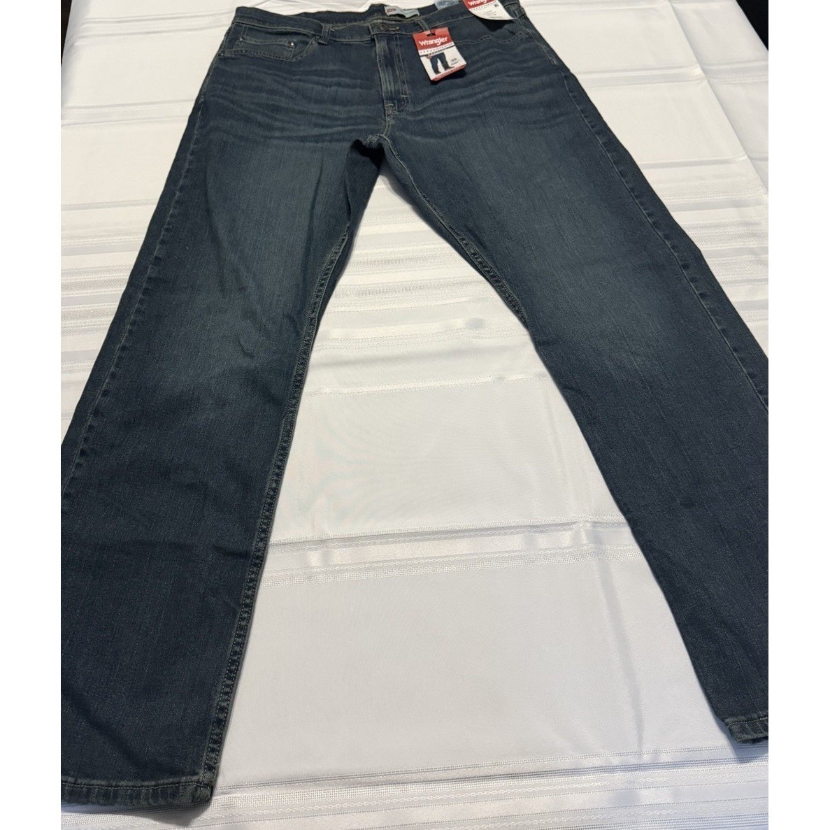 Wrangler Five Star Premium Relaxed Bootcut Jeans Mens 36×32 Dark Wash 112370231