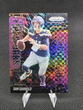 2025 Panini Prizm Fireworks Sam Darnold Purple Power Prizm Seahawks #3 /49