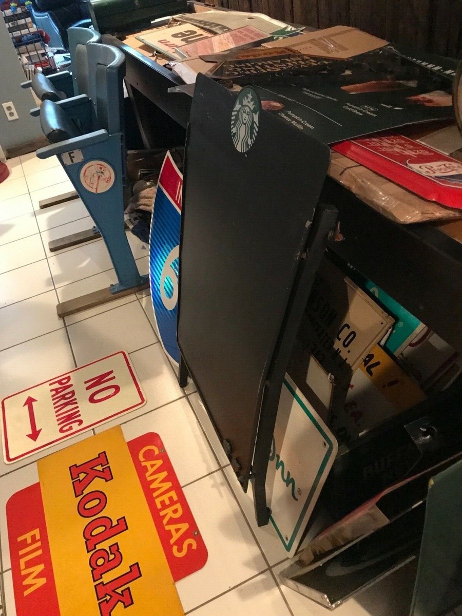 スターバックス コーヒー サイン 金属製 ORIGINAL ADVERTISING COFFEE SIGN STARBUCKS magnetized