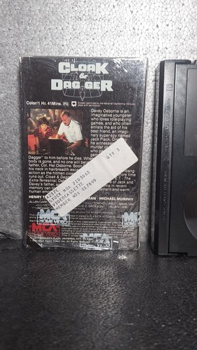 Vintage 1985 Cloak And Dagger MCA Home Video Betamax Beta Tape Adventure Movie - Picture 5 of 8