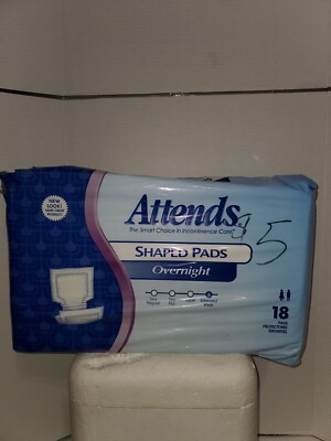 Attends shaped pads Severe extended wear Bed Underpad Heavy Absorbency 33'' 18 ct