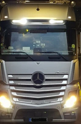 Led-Zusatzscheinwerfer für Actros MP4/MP5 mit Anbauhalterung, komplett Anbauset. - Bild 1 von 4