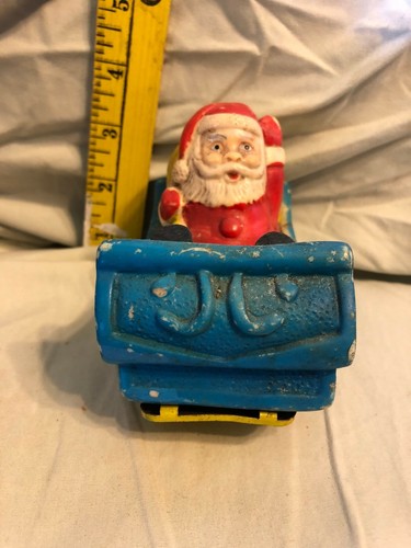 ANTIQUE STYLE SANTA CLAUS IN SLEIGN FRICTION TOY - Picture 2 of 6