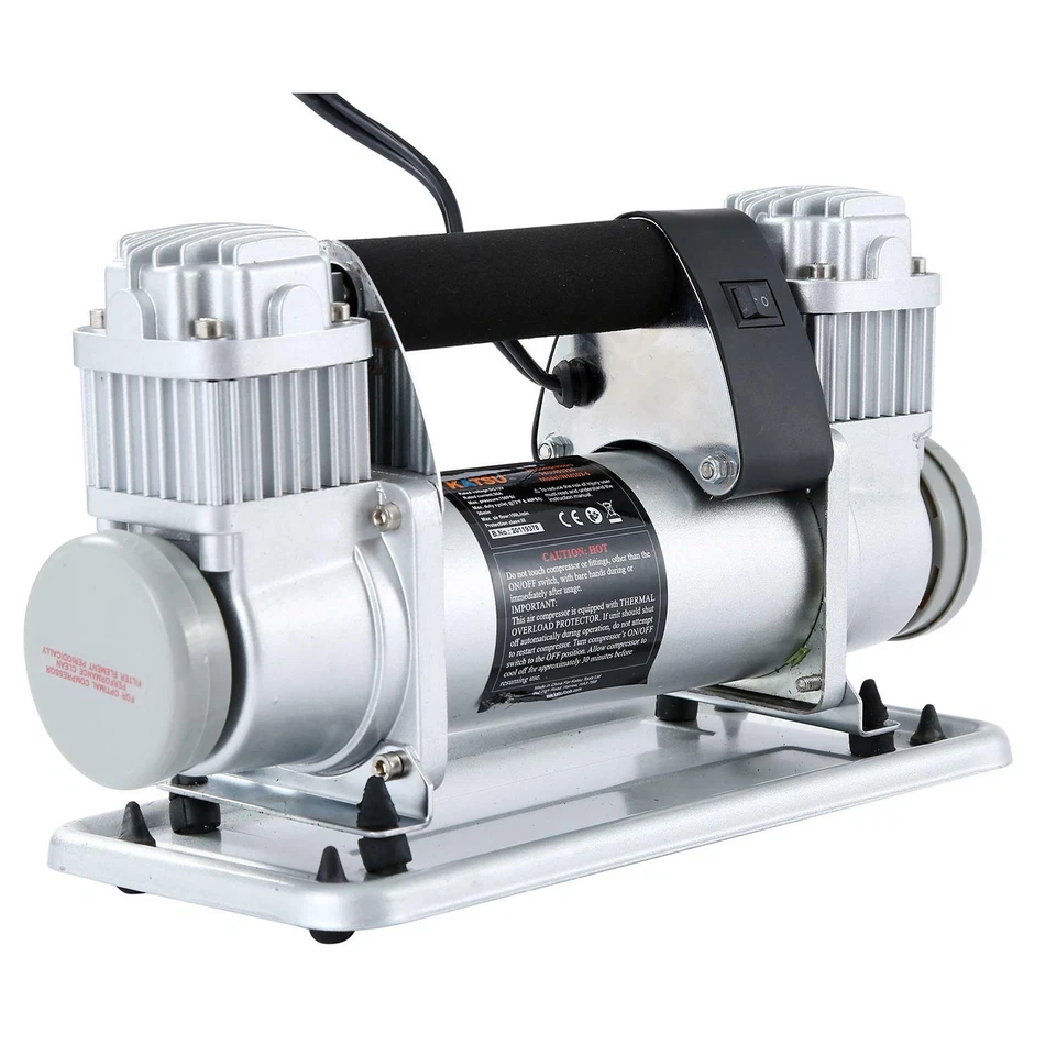 12V DC 600W Professional Heavy Duty Air Compressor Garage Inflator Car Tools - Image 4 of 4