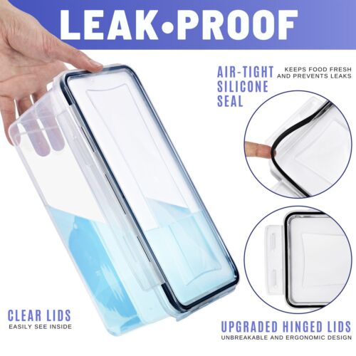 Airtight Food Storage Containers with Lids (4 Pack) - Picture 4 of 7