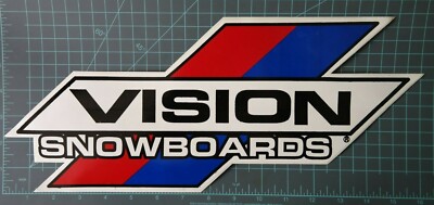 Vision street wear snowboards / skateboards vintage 80's XL sticker, ski, NOS  