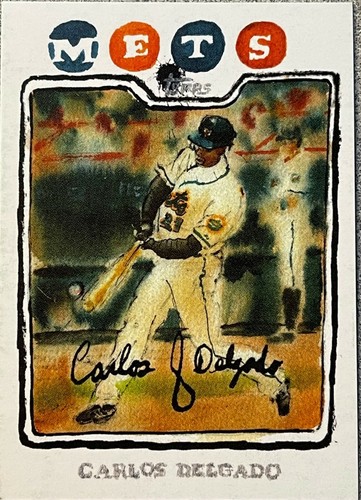 2021 Topps x Spotlight 70  Andy Friedman Carlos Delgado  #10 Parallel #11/70 - Picture 1 of 3